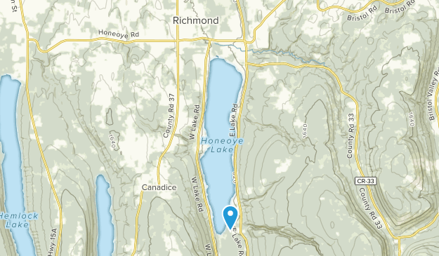 Honeoye, New York Map