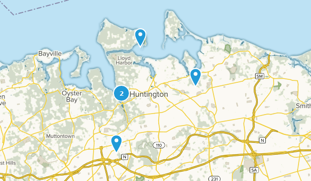Huntington, État de New York Map