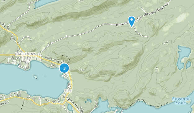 Inlet, État de New York Map
