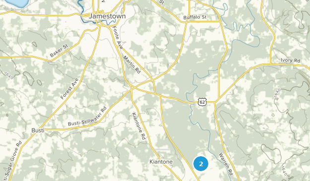Jamestown, État de New York Map