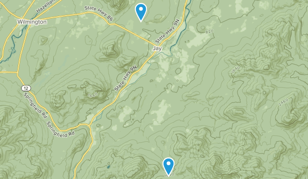 Jay, New York Map