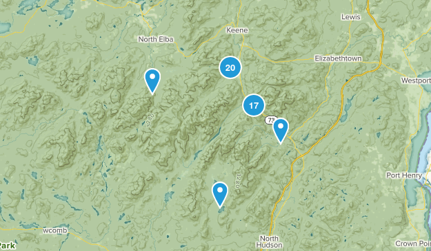Keene Valley, New York Map