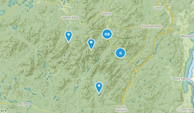Keene Valley, New York Map