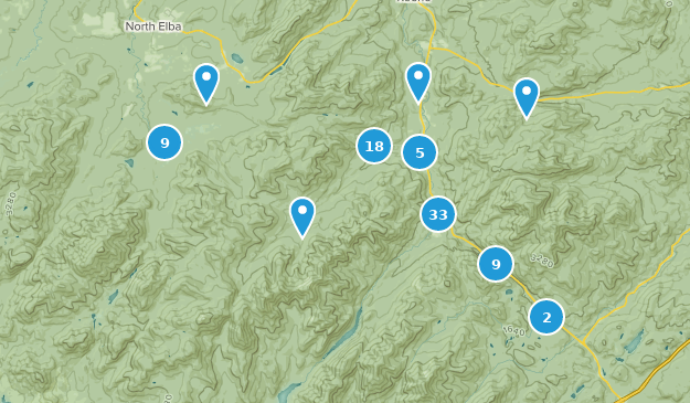 Keene Valley, État de New York Map
