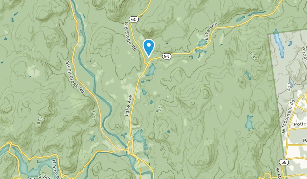Lake Luzerne, New York Map