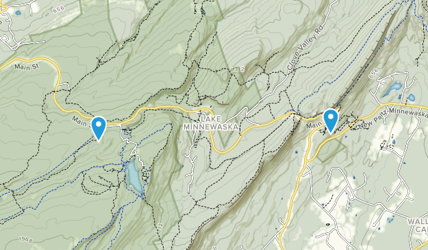 Lake Minnewaska, New York Map