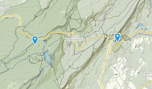 Lake Minnewaska, New York Map