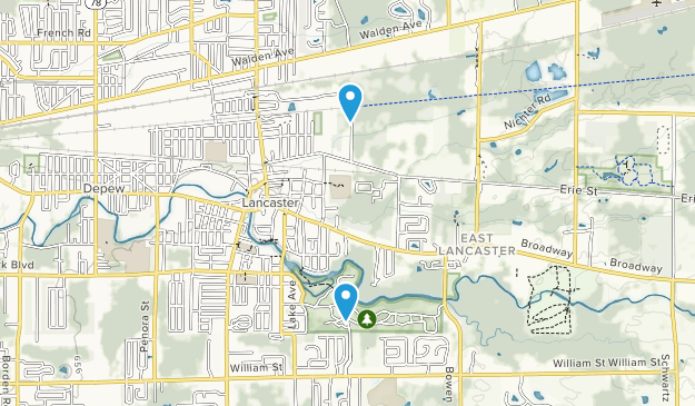 Lancaster, New York Map
