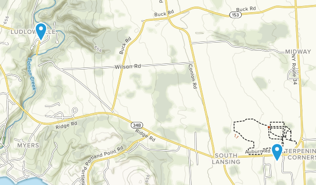 Lansing, New York Map
