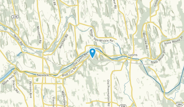 Lyons, New York Map