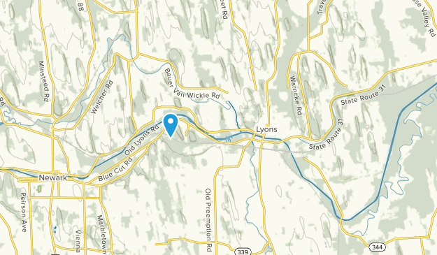 Lyons, État de New York Map