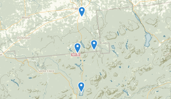 Malone, New York Map
