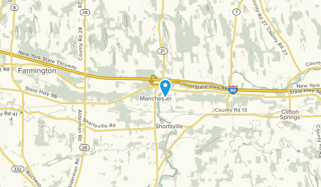 Manchester, New York Map