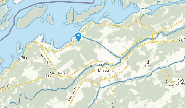 Massena, New York Map