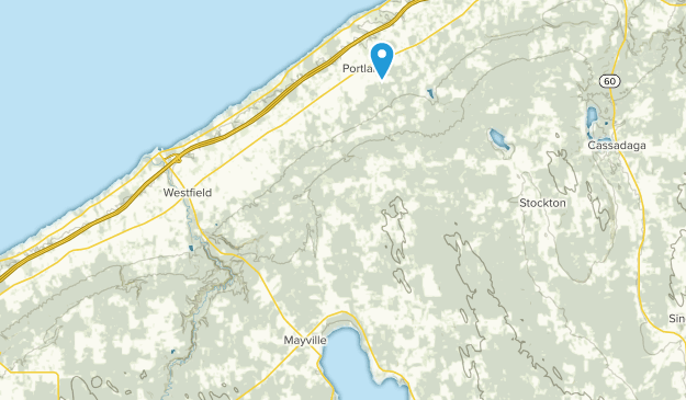 Mayville, État de New York Map