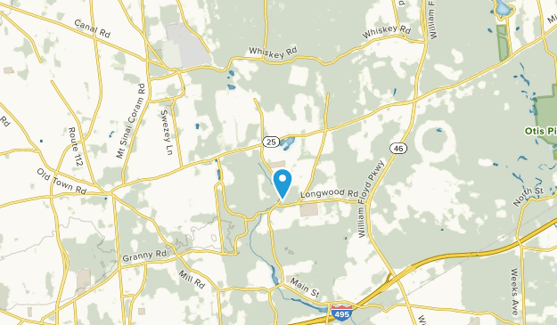 Middle Island, État de New York Map