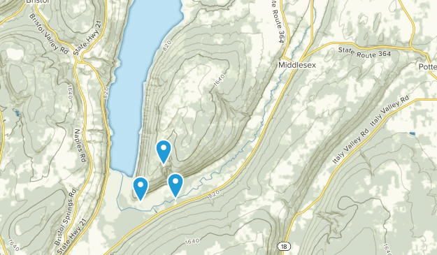 Middlesex, New York Map