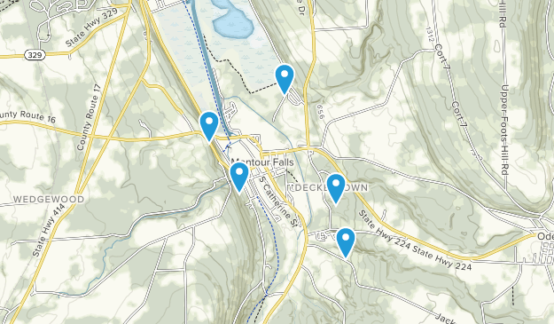 Montour Falls, New York Map