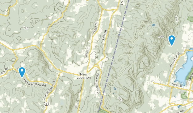 New Lebanon, New York Map