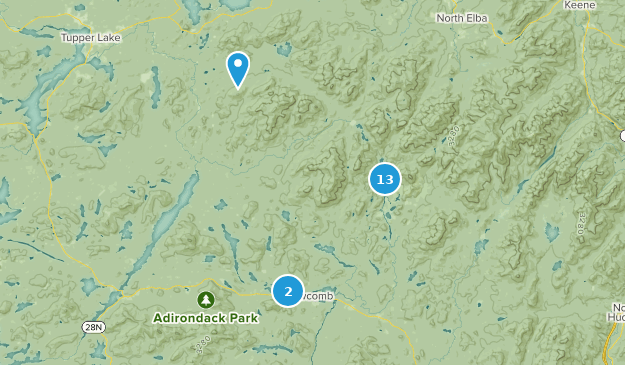 Newcomb, New York Map