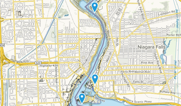 Niagara Falls, New York Map