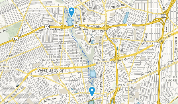 North Babylon, New York Map