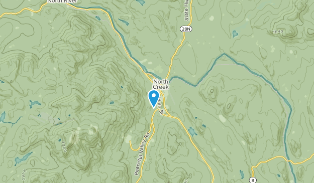 North Creek, État de New York Map