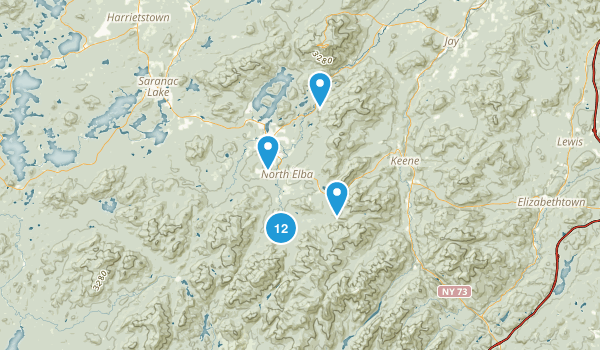 North Elba, New York Map