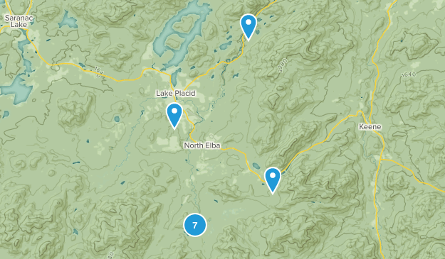 North Elba, New York Map