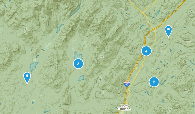 North Hudson, New York Map
