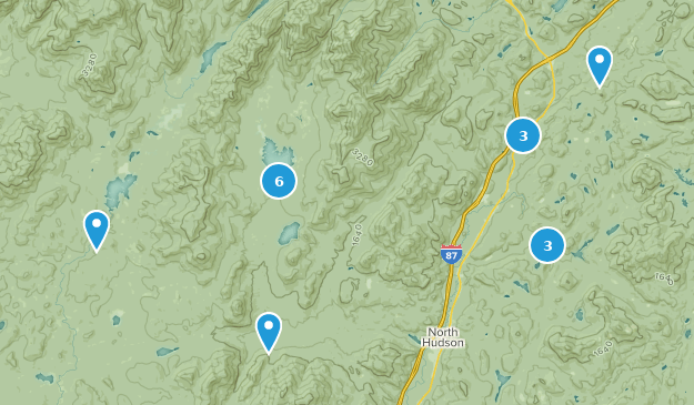 North Hudson, New York Map