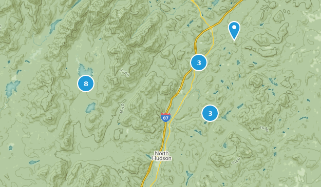 North Hudson, New York Map