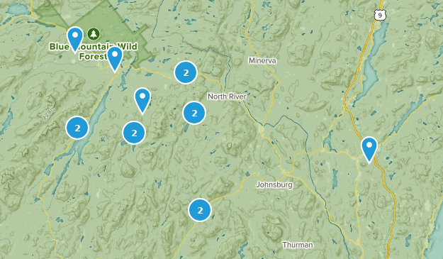 North River, New York Map