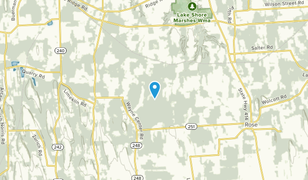 North Rose, New York Map