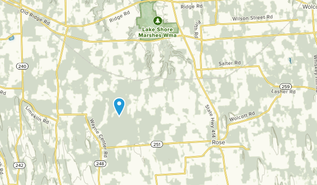 North Rose, New York Map