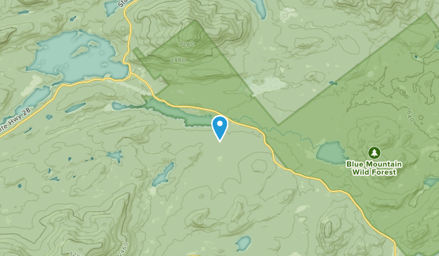 Northville to Lake Placid, New York Map