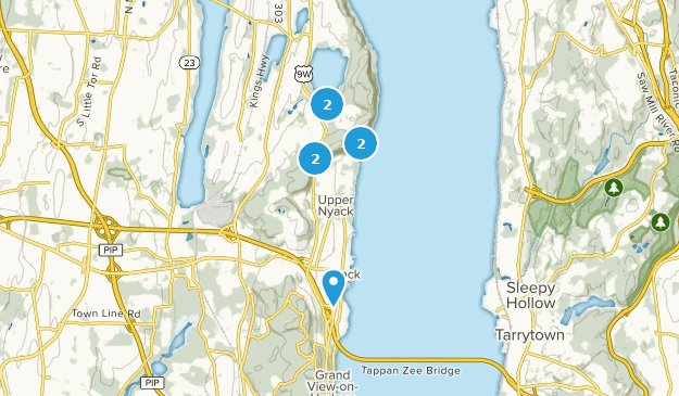 Nyack, État de New York Map
