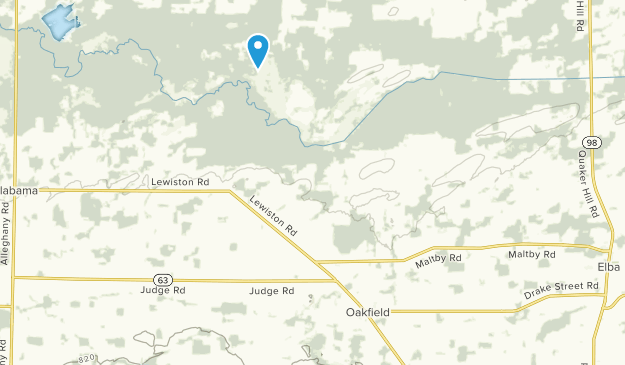 Oakfield, État de New York Map
