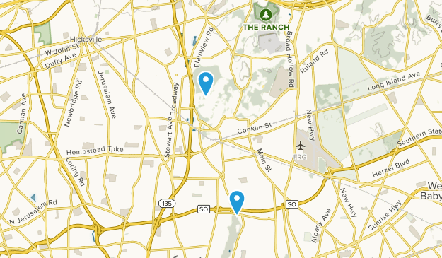 Old Bethpage, État de New York Map