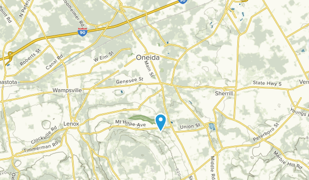 Oneida, État de New York Map