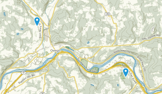 Owego, New York Map