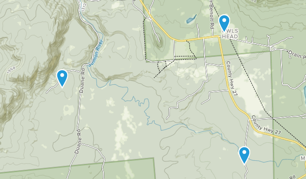 Owls Head, État de New York Map