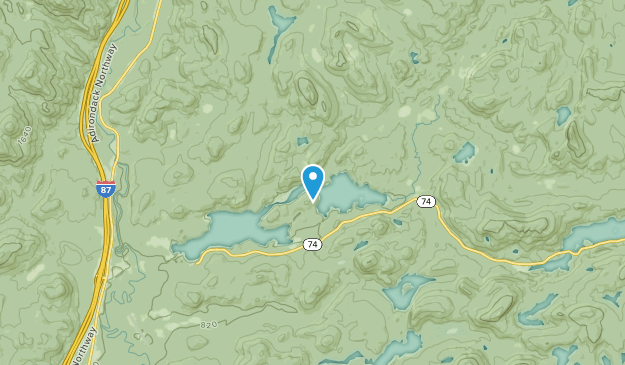 Paradox Lake, New York Map