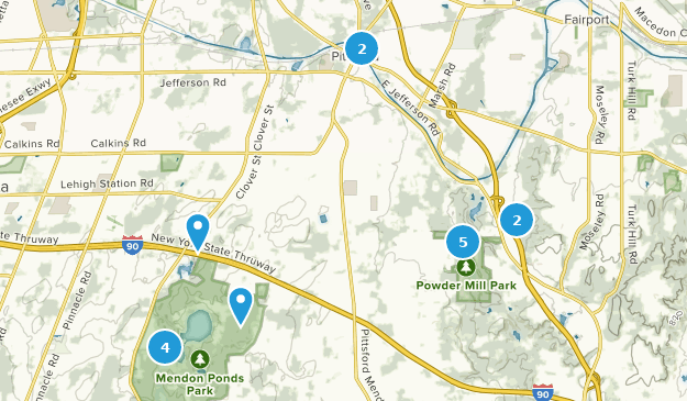 Pittsford, État de New York Map