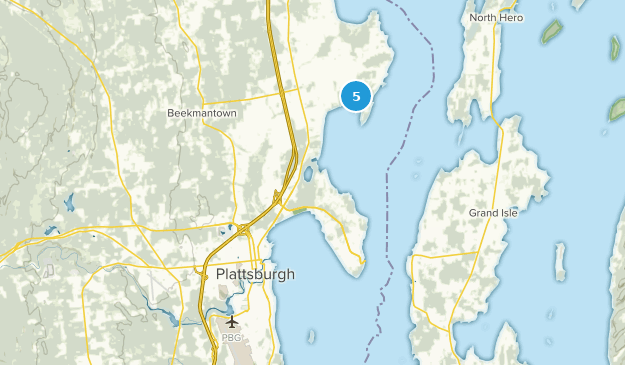 Plattsburgh, État de New York Map