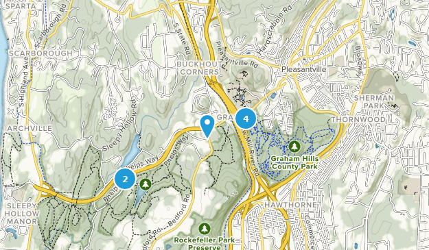 Pleasantville, État de New York Map