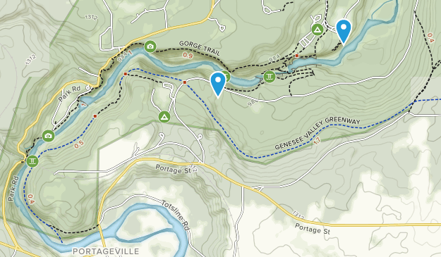 Portage, New York Map