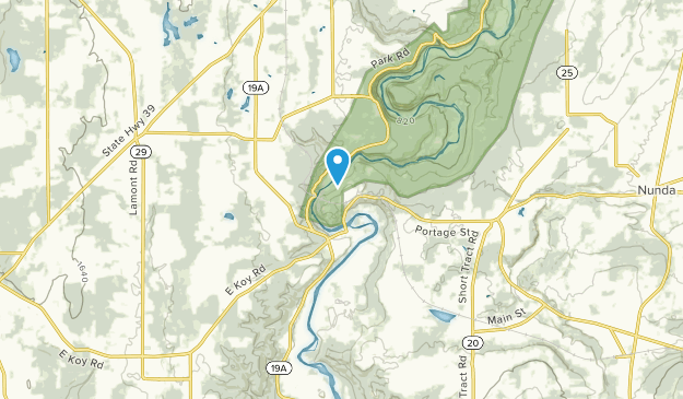 Portageville, État de New York Map