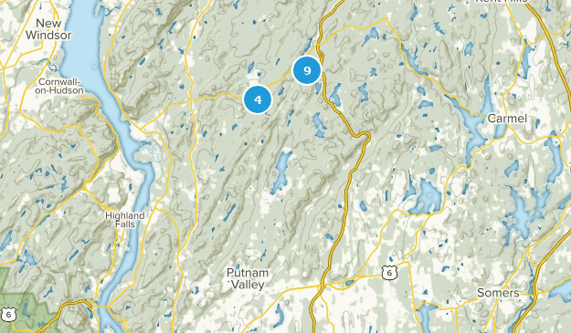 Putnam Valley, État de New York Map