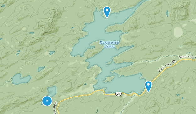 Raquette Lake, New York Map